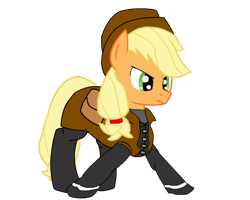 Size: 1280x1024 | Tagged: safe, artist:claynus, applejack, earth pony, pony, g4, clothes, cosplay, costume, hat, solo, van helsing