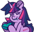 Size: 1184x1121 | Tagged: safe, artist:threetwotwo32232, twilight sparkle, alicorn, pony, g4, female, looking at you, mare, simple background, soap, soapone, solo, transparent background, twilight sparkle (alicorn)