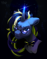 Size: 1620x2002 | Tagged: safe, artist:teaflower300, oc, oc only, pony, unicorn, bust, solo