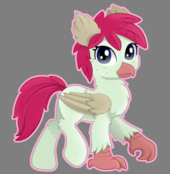 Size: 1560x1608 | Tagged: safe, artist:crimsonfef, oc, oc only, classical hippogriff, griffon, hippogriff, ponygriff, solo