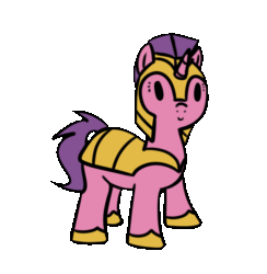 Size: 613x629 | Tagged: safe, artist:neuro, oc, oc only, animated, dancing, female, guardsmare, mare, royal guard, simple background, transparent background