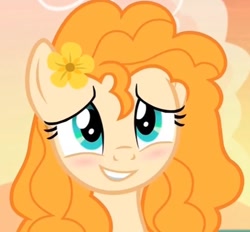 Size: 682x632 | Tagged: safe, screencap, pear butter, g4, the perfect pear, cute, pearabetes