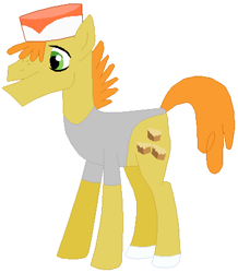 Size: 382x438 | Tagged: safe, artist:hubfanlover678, carrot cake, earth pony, pony, g4, clothes, leotard, male, simple background, solo, stallion, white background