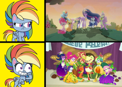 Size: 1784x1284 | Tagged: safe, edit, edited screencap, screencap, applejack, fluttershy, pinkie pie, rainbow dash, rarity, sci-twi, spike, sunset shimmer, twilight sparkle, alicorn, dragon, pony, equestria girls, equestria girls series, g4, g4.5, holidays unwrapped, my little pony: pony life, o come all ye squashful, the best of the worst, the last problem, spoiler:eqg series (season 2), based, cornucopia costumes, drama, end of g4, female, gigachad spike, grin, hotline bling, humane five, humane seven, humane six, inflatable dress, mane seven, mane six, mare, meme, older, older applejack, older fluttershy, older mane seven, older mane six, older pinkie pie, older rainbow dash, older rarity, older spike, older twilight, older twilight sparkle (alicorn), op can't let go, op is a duck, op is on drugs, op is trying to start shit, op is trying to start shit so badly that it's kinda funny, op isn't even trying anymore, op needs to stop, op wants attention, princess twilight 2.0, rainbow dash is not amused, save equestria girls, smiling, twilight sparkle (alicorn), unamused, wat, winged spike, wings