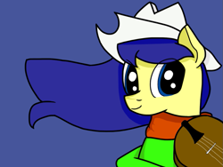 Size: 883x663 | Tagged: safe, artist:claynus, fiddlesticks, earth pony, pony, g4, apple family member, fiddle, hat
