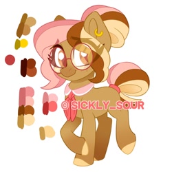 Size: 1000x1000 | Tagged: safe, artist:sickly-sour, oc, oc only, oc:ginger snap, earth pony, pony, female, glasses, mare, solo
