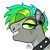 Size: 1000x1000 | Tagged: safe, artist:renhorse, oc, oc only, oc:acid batter, pony, bust, choker, male, portrait, simple background, solo, spiked choker, stallion, transparent background