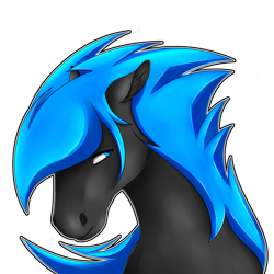 Size: 3000x3000 | Tagged: safe, artist:4clop, oc, oc only, oc:blackout, bust, high res, looking at you, smiling, smiling at you