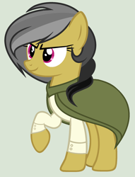 Size: 1396x1828 | Tagged: safe, artist:lominicinfinity, daring do, pony, g4, alternate hairstyle, clothes, simple background, solo