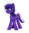 Size: 96x107 | Tagged: safe, artist:hikkage, oc, oc only, oc:proudy hooves, earth pony, pony, earth pony oc, green eyes, male, pixel art, simple background, smiling, solo, stallion, transparent background, two toned mane, two toned tail
