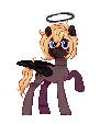 Size: 91x113 | Tagged: safe, artist:hikkage, oc, oc only, pegasus, pony, nimbus, pixel art, simple background, solo, transparent background