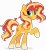 Size: 5443x5947 | Tagged: safe, artist:inaactive, sunset shimmer, pony, unicorn, g4, absurd resolution, alternate design, coat markings, cute, female, freckles, looking at you, mare, pale belly, peppered bacon, raised hoof, shimmerbetes, simple background, smiling, socks (coat markings), solo, transparent background, vector