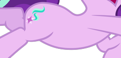 Size: 6351x3080 | Tagged: safe, artist:tardifice, edit, vector edit, starlight glimmer, pony, unicorn, a royal problem, g4, belly, cropped, pictures of bellies, simple background, solo, transparent background, vector