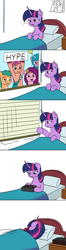 Size: 1600x6032 | Tagged: safe, artist:mkogwheel, hitch trailblazer, izzy moonbow, pipp petals, sunny starscout, twilight sparkle, earth pony, pegasus, pony, unicorn, g5, ball, blinds, comic, female, high res, horn, horn guard, horn impalement, hornball, izzy's tennis ball, male, mare, red eyes, red-eyed pipp, sleepy, smiling, stallion, tennis ball, twilight sparkle is not amused, unamused, unicorn twilight