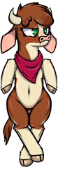 Size: 500x1500 | Tagged: safe, artist:ebvert, arizona (tfh), cow, them's fightin' herds, aritsuna, arizona is not amused, arizonadorable, bandana, belly button, blushing, body pillow, body pillow design, cloven hooves, community related, covering, crossed legs, cute, dakimakura cover, embarrassed, female, floppy ears, hooves up, lying down, on back, pouting, reluctant, simple background, solo, transparent background, tsundere, wide hips