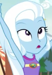 Size: 260x376 | Tagged: safe, screencap, trixie, equestria girls, g4, my little pony equestria girls: legend of everfree, armpits, cropped, sleeveless, solo