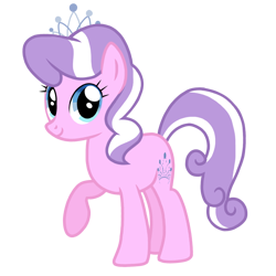 Size: 768x768 | Tagged: source needed, safe, artist:canterlotgirl, diamond tiara, earth pony, pony, g4, accessory, cutie mark, jewelry, older, older diamond tiara, raised hoof, simple background, smiling, solo, tiara, transparent background, vector