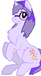 Size: 685x1263 | Tagged: safe, artist:bases-4-bronies, artist:fluffomaru, artist:mellow91, oc, oc only, oc:glass sight, pony, unicorn, chest fluff, cute, glasses, looking at you, ocbetes, simple background, sitting, smiling, solo, transparent background