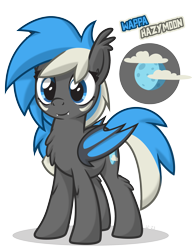 Size: 2380x3093 | Tagged: safe, artist:le-23, oc, oc only, oc:wappa hazymoon, bat pony, pony, bat pony oc, bat wings, chest fluff, cute, cute little fangs, cutie mark, fangs, female, high res, mare, ocbetes, simple background, solo, transparent background, wings