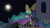 Size: 3840x2160 | Tagged: safe, artist:dark shadow, princess celestia, alicorn, pony, g4, balcony, canterlot, crying, depressedia, female, floppy ears, full moon, glowing horn, high res, horn, mare, mare in the moon, moon, moon work, night, sad, sadlestia, solo, teary eyes