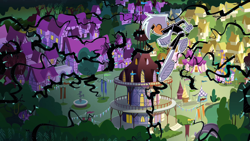 Size: 1280x720 | Tagged: safe, artist:toonanimexico15, g4, princess twilight sparkle (episode), carousel boutique, crossover, danny phantom, ponyville, roots, vine