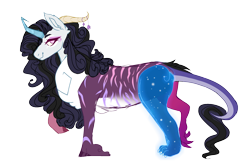 Size: 1971x1301 | Tagged: safe, artist:softiesuns, oc, oc only, draconequus, hybrid, draconequus oc, interspecies offspring, offspring, parent:discord, parent:rarity, parents:raricord, simple background, solo, transparent background