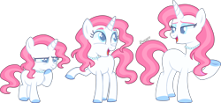 Size: 3712x1737 | Tagged: safe, artist:kurosawakuro, oc, oc only, pony, age progression, base used, female, filly, mare, offspring, parent:prince blueblood, parent:rarity, parents:rariblood, simple background, solo, teenager, transparent background