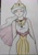 Size: 1427x2048 | Tagged: safe, artist:wrath-marionphauna, princess celestia, human, g4, cape, clothes, crown, humanized, jewelry, light skin, regalia, solo, traditional art