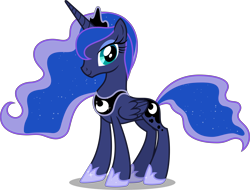 Size: 8000x6084 | Tagged: safe, artist:fruft, princess luna, alicorn, pony, g4, absurd resolution, crown, female, hoof shoes, jewelry, mare, profile, regalia, simple background, solo, transparent background, vector