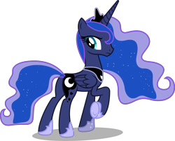 Size: 8315x6682 | Tagged: safe, artist:fruft, princess luna, alicorn, pony, g4, .svg available, absurd resolution, butt, female, looking back, mare, plot, raised hoof, simple background, solo, transparent background, vector