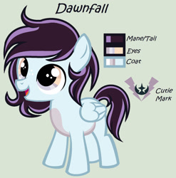 Size: 1280x1298 | Tagged: safe, artist:lominicinfinity, oc, oc only, oc:dawnfall, pegasus, pony, colt, male, reference sheet, simple background, solo
