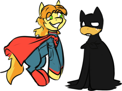 Size: 788x588 | Tagged: safe, artist:noveltmods, applejack, braeburn, g4, batman, male, superman