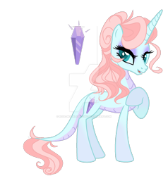 Size: 1280x1342 | Tagged: safe, artist:rose-moonlightowo, oc, oc only, dracony, dragon, hybrid, deviantart watermark, female, obtrusive watermark, parents:emberity, simple background, solo, transparent background, watermark