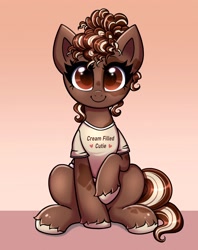 Size: 2378x3000 | Tagged: safe, artist:confetticakez, oc, oc only, earth pony, pony, clothes, high res, looking at you, shirt, solo