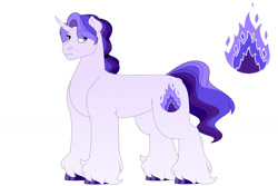 Size: 1280x854 | Tagged: safe, artist:itstechtock, oc, oc only, pony, unicorn, magical lesbian spawn, offspring, parent:daybreaker, parent:princess celestia, parent:rarity, parents:dayrarity, parents:rarilestia, simple background, solo, white background