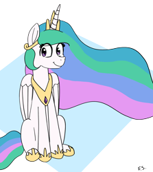 Size: 1648x1848 | Tagged: safe, artist:dark shadow, princess celestia, alicorn, pony, g4, looking at you, simple background, smiling, solo, transparent background