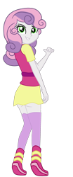 Size: 1262x3035 | Tagged: safe, artist:gmaplay, sweetie belle, equestria girls, g4, looking back, older, older sweetie belle, simple background, solo, transparent background, zettai ryouiki