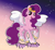 Size: 4095x3749 | Tagged: safe, artist:doraeartdreams-aspy, pipp petals, pegasus, pony, g5, female, gradient background, high res, looking at you, mare, open mouth, raised hoof, red eyes, red-eyed pipp, signature, solo, sparkles, spread wings, text, unshorn fetlocks, wings