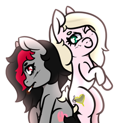 Size: 764x801 | Tagged: safe, artist:lazerblues, oc, oc only, oc:connie amore, oc:miss eri, pony, black and red mane, cigarette, solo, two toned mane