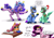 Size: 4961x3508 | Tagged: safe, artist:mekblue, izzy moonbow, pipp petals, sunny starscout, thunder flap, zoom zephyrwing, earth pony, pegasus, pony, unicorn, g5, my little pony: a new generation, spoiler:my little pony: a new generation, absurd resolution, armor, ball, belly, book, bowl, collarbone, concave belly, dialogue, eyes closed, female, floppy ears, funny, guard, guards, helmet, horn, horn guard, horn impalement, hornball, izzy's tennis ball, licking, looking at each other, looking at you, looking back, male, mare, open mouth, pegasus royal guard, peytral, pipp petals is not amused, question mark, red eyes, red-eyed pipp, round belly, royal guard, simple background, sitting, skinny pipp, slender, speech bubble, stallion, stars, sternocleidomastoid, table, tennis ball, that pony sure does love tennis balls, thin, tongue out, unamused, unshorn fetlocks, white background