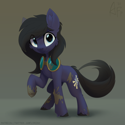 Size: 3500x3500 | Tagged: safe, artist:airfly-pony, oc, oc only, oc:shadow dancer, earth pony, pony, female, goggles, high res, looking at you, solo