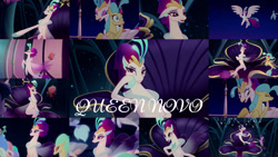 Size: 1280x721 | Tagged: safe, edit, edited screencap, editor:quoterific, screencap, princess skystar, queen novo, salina blue, twilight sparkle, alicorn, hippogriff, seapony (g4), g4, my little pony: the movie, dorsal fin, duo, duo female, eyes closed, female, fin, fin wings, fins, hug, ocean, open mouth, seaquestria, teeth, throne, throne room, twilight sparkle (alicorn), underwater, water, wings