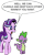 Size: 743x919 | Tagged: safe, artist:pony-berserker edits, edit, spike, starlight glimmer, pony, unicorn, g4, comic, cute, female, flirting, glimmerbetes, i can't believe it's not idw, male, mare, nervous, ship:sparlight, shipping, speech bubble, spikabetes, straight, sweat, sweatdrop