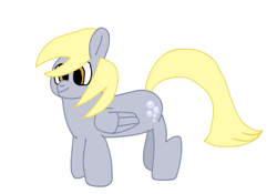 Size: 707x496 | Tagged: safe, artist:newbponeartist, derpy hooves, pegasus, pony, g4, simple background, solo, white background
