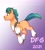 Size: 2248x2506 | Tagged: safe, artist:dragonfoxgirl, hitch trailblazer, earth pony, pony, g5, blaze (coat marking), coat markings, facial markings, gradient background, grin, high res, looking forward, male, open mouth, pale belly, running, smiling, socks (coat markings), solo, stallion, teeth, text, unshorn fetlocks