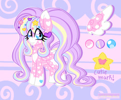 Size: 1280x1053 | Tagged: safe, artist:ladylullabystar, oc, oc only, pegasus, pony, female, mare, reference sheet, solo