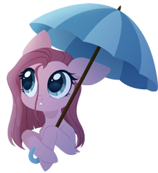 Size: 3000x3287 | Tagged: safe, artist:belka-sempai, pinkie pie, earth pony, pony, g4, crying, female, high res, pinkamena diane pie, simple background, solo, teary eyes, transparent background, umbrella