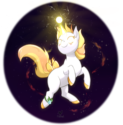 Size: 1024x1038 | Tagged: safe, artist:foxhatart, oc, oc only, oc:sahara, pony, unicorn, magic, solo