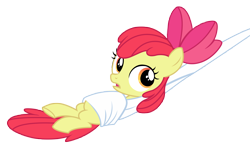 Size: 4444x2634 | Tagged: safe, artist:third uncle, apple bloom, earth pony, pony, g4, one bad apple, adorabloom, bow, cute, female, hair bow, mare, simple background, towel, transparent background, vector, wrap