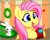 Size: 2130x1700 | Tagged: safe, artist:handgunboi, edit, angel bunny, fluttershy, pegasus, pony, rabbit, g4, among us, animal, crewmate, cute, female, happy, mare, open mouth, pixel art, shyabetes, simple background, solo, white background
